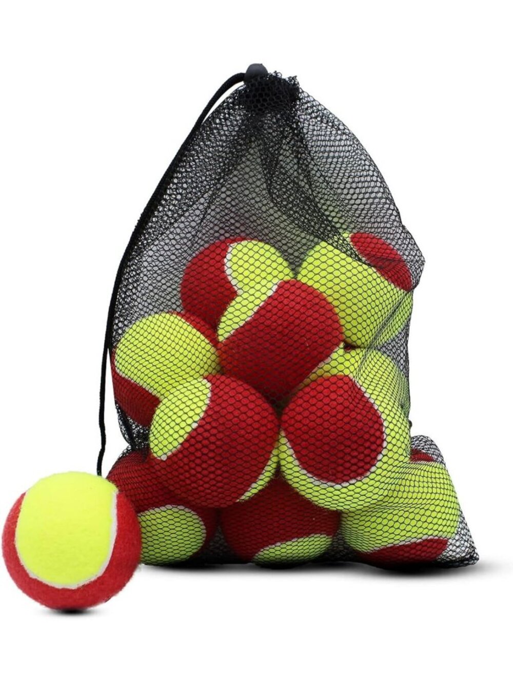 Low Compression Tennis Balls - 20 Pack, Perfect for Kids & Beginners, Durable